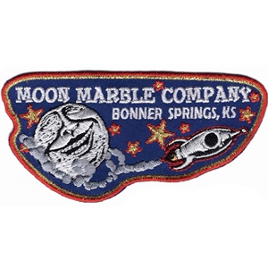 Moon Marble Co. Embroidered Patch - Rocket 4" x 2"