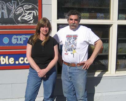 Owners Bruce and Lynda in Front of Store