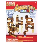 Ideal Amaze ‘N’ Marbles 105 Piece Classic Wood Construction Set