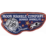 Moon Marble Co. Embroidered Patch - Rocket 4" x 2"