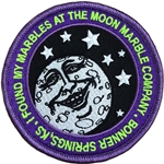 Moon Marble Co. Embroidered Patch - Round 3.5" diameter - purple