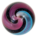 Hot House Glass - "Purple, Pink, and Blue Fine Liner Swirl"