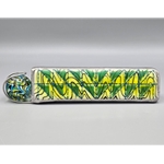 Allison Borgschulte Kaleidoscope & Hot House Marble  - "Quilt Block Series- UV Green Wig Wag"