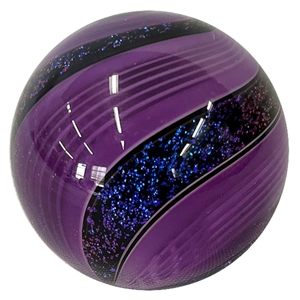 Hot House Glass - "Purple Fine Liner Swirl"