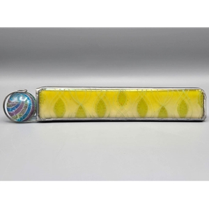 Allison Borgschulte Kaleidoscope & Hot House Marble - "Iridescent Yellow Mandala Style"