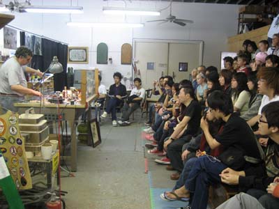 Hong Kong Exchange Students Watch a Marble Being Made